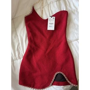 Zara red dress